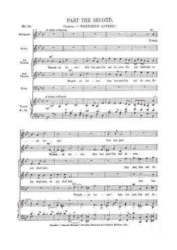 Acis et Galatea, Wretched lovers